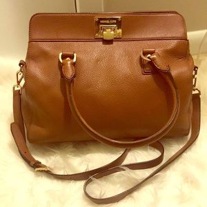 Michael Kors Crossbody Cognac Leather Bag